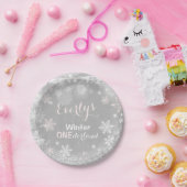 素朴な冬のONEderlandの紙皿7"プレート ペーパープレート (パーティー)