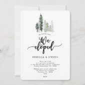 素朴な冬は、我々が駆け落ちした招待の結び目を結んだ 招待状 (正面)