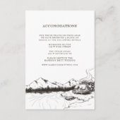 素朴な冬山の宿泊施設の挿入物 エンクロージャーカード (正面)