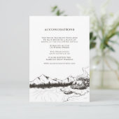 素朴な冬山の宿泊施設の挿入物 エンクロージャーカード (スタンド正面)