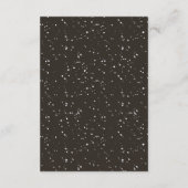 素朴な冬山の宿泊施設の挿入物 エンクロージャーカード (裏面)