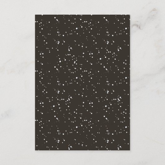 素朴な冬山の宿泊施設の挿入物 エンクロージャーカード (裏面)