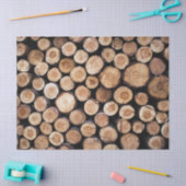 素朴な切れ木切り株 薄葉紙 (クラフト)