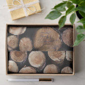 素朴な切れ木切り株 薄葉紙 (ギフト)