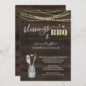 素朴な初めての聖体拝領 / 堅信礼 BBQパーティー 招待状 (正面/裏面)