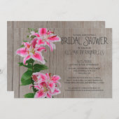 素朴な占星家ユリのブライダルシャワー招待状 招待状 (正面/裏面)