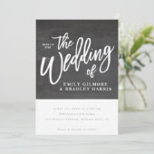 素朴な原稿の黒板 招待状 (スタンド正面)