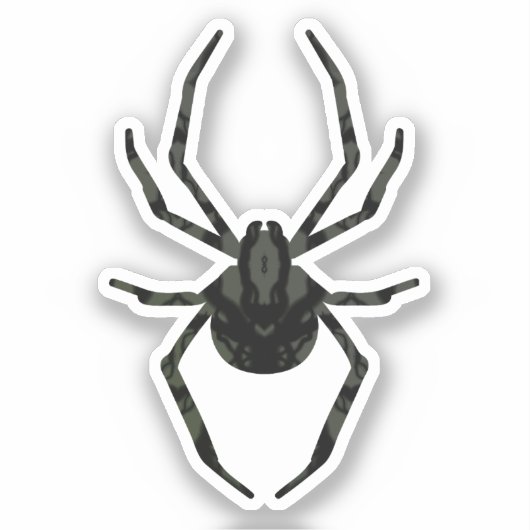 素朴な古いクモ シール (正面)