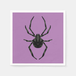 素朴な古いクモ スタンダードカクテルナプキン