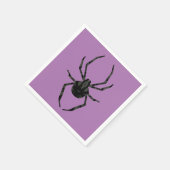 素朴な古いクモ スタンダードカクテルナプキン (角)