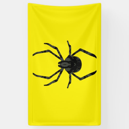 素朴な古いクモ 横断幕 (縦)