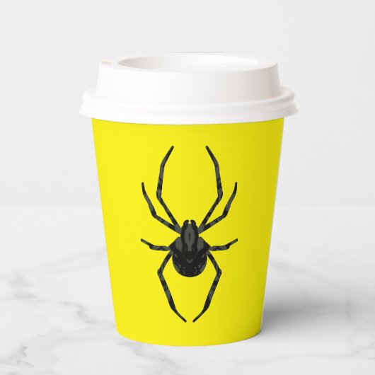 素朴な古いクモ 紙コップ (裏面)