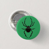 素朴な古いクモ 缶バッジ (正面&裏面)