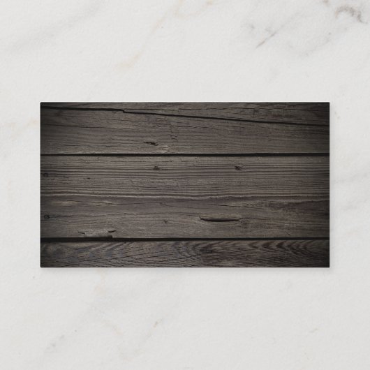 素朴な古い納屋の木の花 エンクロージャーカード (裏面)