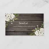 素朴な古い納屋の木の花 エンクロージャーカード (正面)