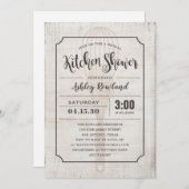 素朴な台所ブライダルシャワー招待状 招待状 (正面/裏面)