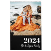 素朴な台本の家族の写真 カレンダー (カバー)