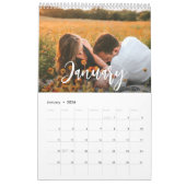 素朴な台本の家族の写真 カレンダー (1月 2026)