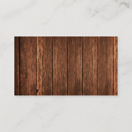 素朴な名刺の納屋の木製の国 名刺 (裏面)