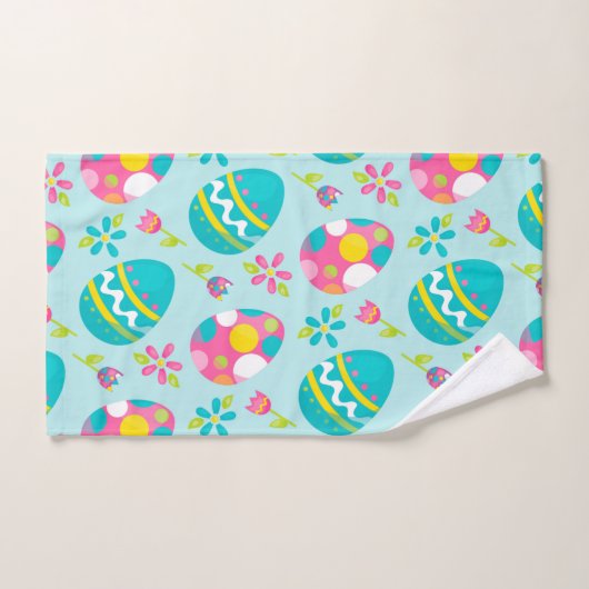 素朴な国のイースターのウサギの休日の春 ハンドタオル (ハンドタオル)