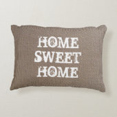 素朴な国のシックなバーラップの質の装飾の枕 アクセントクッション (裏面)