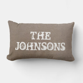 素朴な国のシックなバーラップのlumbarの装飾用クッション ランバークッション