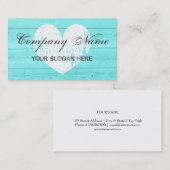 素朴な国のシックな名刺のテンプレート 名刺 (正面/裏面)