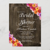 素朴な国のデイジーのブライダルシャワー招待状 招待状 (正面/裏面)