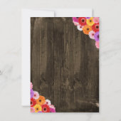 素朴な国のデイジーのブライダルシャワー招待状 招待状 (裏面)