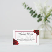 素朴な国のバラの上品な詳細のエンクロージャカード エンクロージャーカード (スタンド正面)