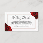 素朴な国のバラの上品な詳細のエンクロージャカード エンクロージャーカード (正面)