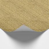 素朴な国のバーラップのスタイル ラッピングペーパー (角)