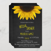 素朴な国のヒマワリのブライダルシャワーの招待状 招待状 (正面/裏面)