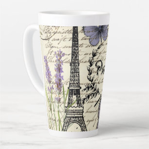 素朴な国のフランスの台本パリエッフェルタワー カフェラテマグ
