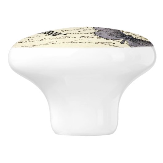 素朴な国のフランスの台本パリエッフェルタワー セラミックノブ (側面)