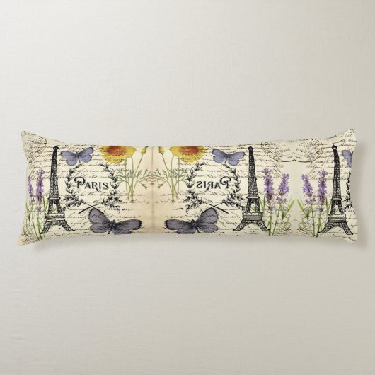 素朴な国のフランスの台本パリエッフェルタワー ボディピロー (正面)