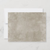 素朴な国のメーソンジャーの花束のパチパチ鳴る音の渦巻 出欠カード (裏面)