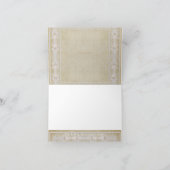 素朴な国のメーソンジャーの赤面のピンクのバラありがとう サンキューカード (内部)