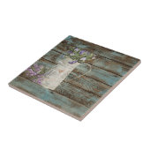 素朴な国のラベンダーの石灰水の青い納屋木 タイル (側面)