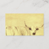 素朴な国のロングウェヴィンテージスタイルセピア 名刺 (裏面)