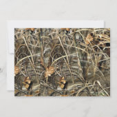 素朴な国のヴィンテージの迷彩柄のベビーシャワーの招待 招待状 (裏面)