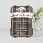 素朴な国の上品のブライダルシャワー 招待状 (スタンド正面)