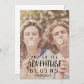 素朴な国の保存日付の招待の引用文 セーブザデート (正面/裏面)