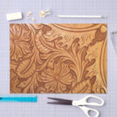 素朴な国の南西スタイルの西部の革 薄葉紙 (クラフト)