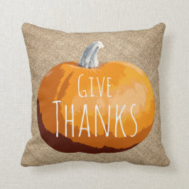 素朴な国の感謝祭のカボチャ クッション