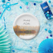 素朴な国の秋の結婚式 ペーパープレート (パーティー)