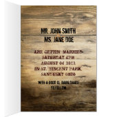 素朴な国の納屋の木製の納屋の結婚式 (内側 (右))