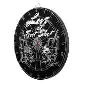 素朴な国の納屋の結婚披露宴の狩りのカップル ダーツボード (正面右)