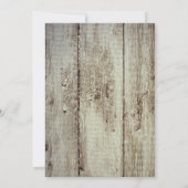 素朴な国の納屋の蹄鉄の結婚式招待状 招待状 (裏面)