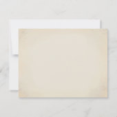 素朴な国の西部の結婚式の応答カード 出欠カード (裏面)